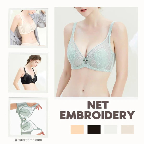 Super Soft Net Embroidery Bra - 5327