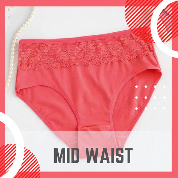 MID WAIST COTTON UNDERWEAR (566)