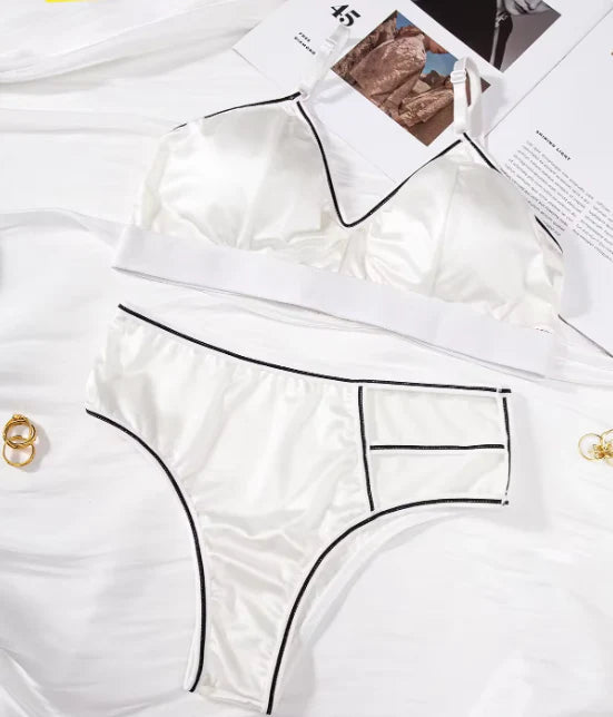 Seamless Silk Bra With Panty Set - 7474